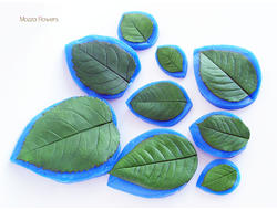 "Лист розы " силиконовый молд (вайнер)