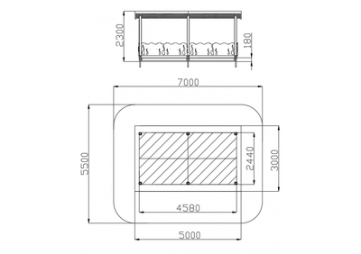 1348.1 Беседка большая тип-5 (синий)