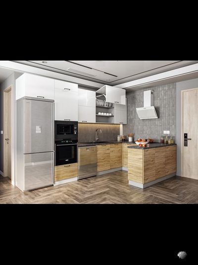 Кухня «Лофт» модульная кухня разные цвета