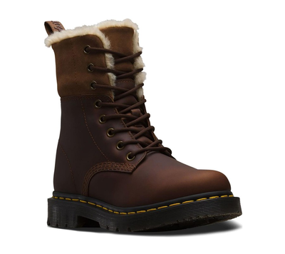 Dr. Martens 1460 DM'S Wintergrip Kolbert Dark Faux Fur