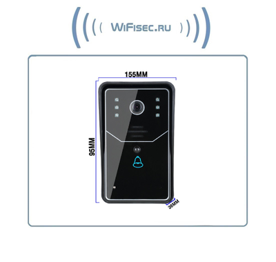WiFi/LAN вызывная панель видеодомофона, интерком связь с активным подавлением шума, открытие замка через мобильное приложение, HD. до - 10 град.С. (163eye/YooSee)
