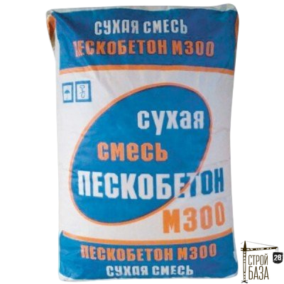 ухая смесь М300 пескобетон 50 кг