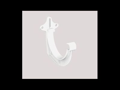 GIZA КРОНШТЕЙН ЖЕЛОБА 120 ММ, ЦВЕТ БЕЛЫЙ