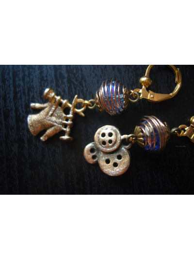 Серьги "Швейная магия"