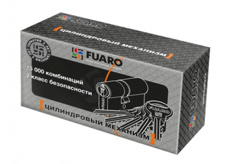 Цилиндровый Fuaro (Фуаро) механизм R300/60 mm (25+10+25) CP хром 5 кл.