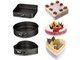 Набор антипригарных форм Сердце, Круг, Квадрат 3Pcs Shape Cake Mould 3шт оптом