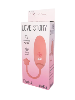 3014-01lola ВИБРО ЯЙЦО С ПРИЛОЖЕНИЕМ DIANA LOVE STORY PINK