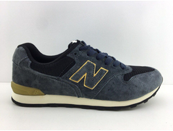 New Balance 996 серо-синие с золотым
