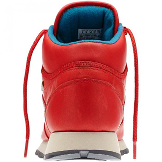 Кроссовки Reebok Classic красные высокие с мехом