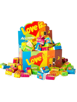 LOVE IS жевательная резинка Микс