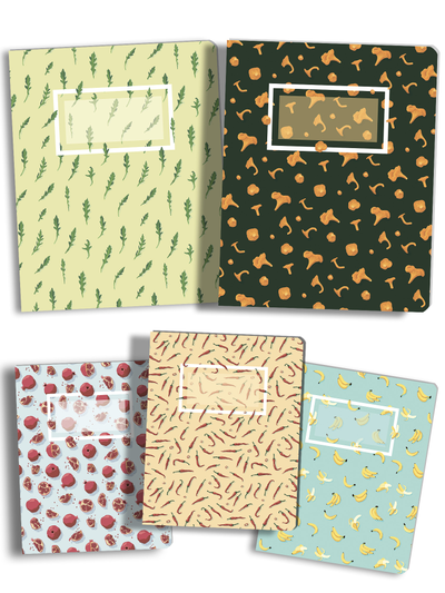 Тетради Милые Фрукты Sweet Fruit's 5 дизайнов - 24 листа
