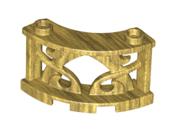 Fence 3 x 3 x 2 Quarter Round Ornamental with 2 Studs, Pearl Gold (41823 / 6249083)