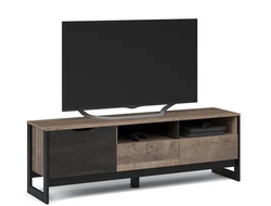 Гостиная Стокгольм Тумба ТВ дуб гранж песочный, камень