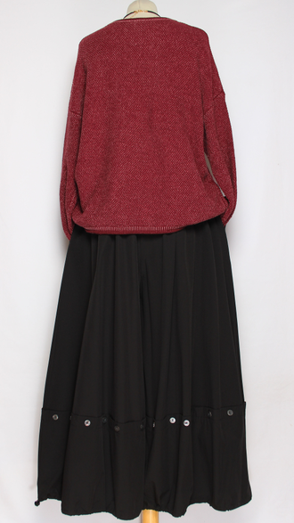 ДЖЕМПЕР ХЛОПОК "ВАРЕНЫЙ ЗАПЛАТКА" сирень, винный до р.54