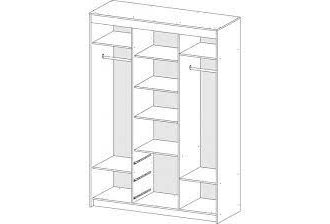 Шкаф-купе комби Юнона
