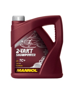 Масло моторное Mannol 2-T SNOWPOWER для 2-х тактных снегоходов - 4 л. (Синтетика) (1431) (MN7201-4)