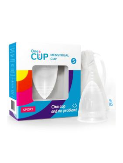 Менструальная чаша OneCUP-S SPORT прозрачная