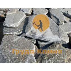 Сланец Серебряный Дождь галтованный, 40-50 мм