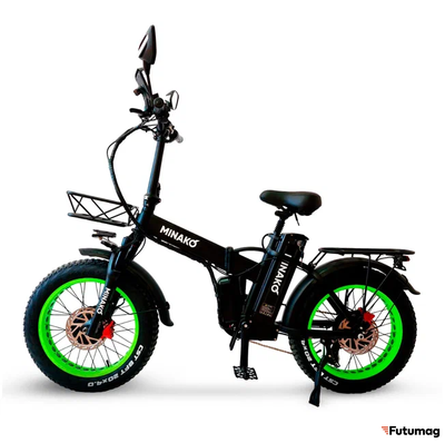 Электровелосипед Minako F10 Dual салатовый