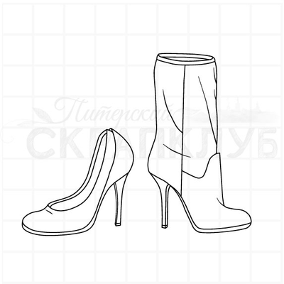 ФП штамп "Сапог или туфелька"