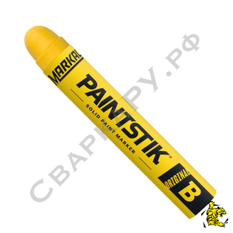 Мелок промышленный перманентный Markal B Paintstik желтый ф17х121мм