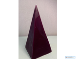 Свеча фиолетовая Пирамида (до 10ч. горения).