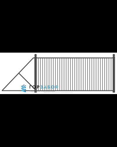 Откатные ворота из металлического профиля купить по цене завода с монтажом