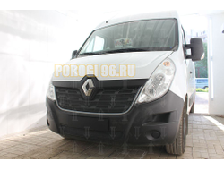 Защита радиатора Renault Master 2014- black верх