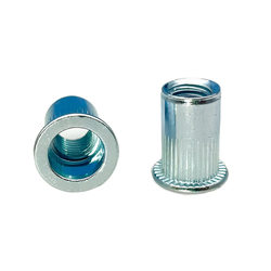 Резьбовая заклепка со шляпкой М10х13х21 (белый цинк)