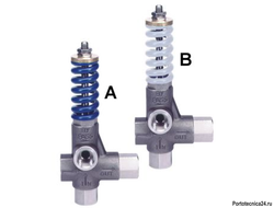 Регулировочный клапан VB 80/150 - Aisi 316, вход 1/2 г, выход 1/2 г, by-pass 1/2г  150 бар/ 80 л/мин