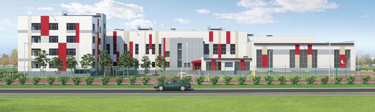 Визуализация здания школы