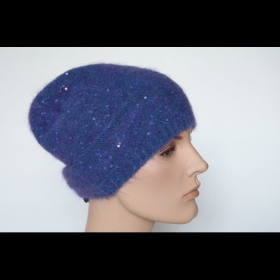 Голубая тонкая зимняя шапка для женщин Vizio Италия 6948 CLO