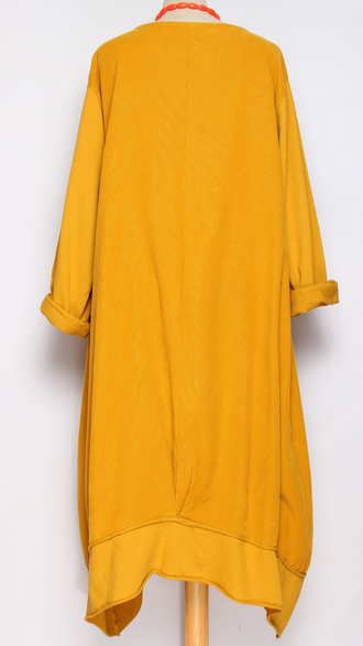 Платье  Бохо вельвет "Тюльпан-карман " мокко, морская волна, горчичное до р.54