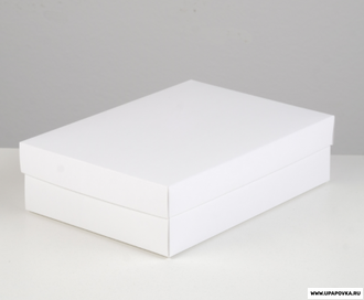Коробка крышка-дно 21 х 15 х 5 см Белый