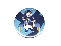 Значок закатной ХК "СИБИРЬ" (Снеговик на скамейке) 21