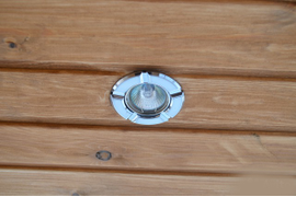 Освещение в беседке.