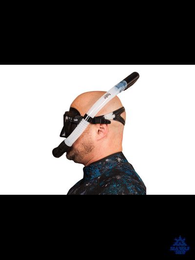 Маска для дайвинга с трубкой Scuba Brothers Flipper Black, комплект