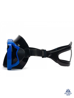 Маска с трубкой Sargan "НЕРО" черно-синий