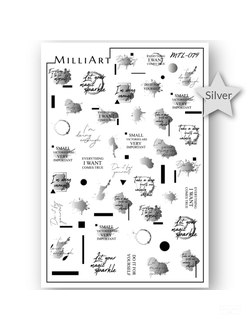 Слайдер-дизайн MilliArt Nails Металл MTL-079