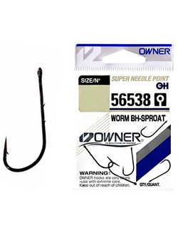 Крючки Owner 56538 Worm BH-Sproat