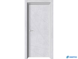 Межкомнатная дверь ПВХ GEOMETRY-1 Бетон снежный купить в Челябинске | КВИРТЕК