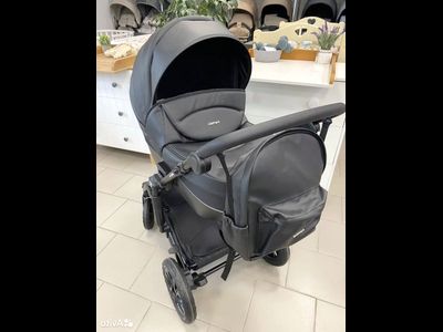 Детская коляска 3 в 1 Farfello Molly Trio Черный (Экокожа)