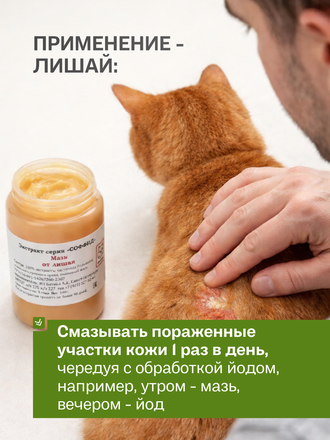 МАЗЬ ОТ ЛИШАЯ ДЛЯ КОШЕК 100 ГР.