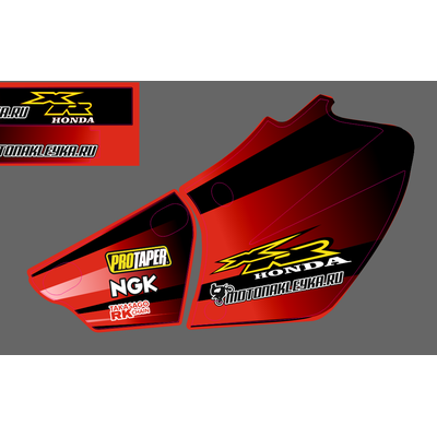 Наклейки на Honda XR 250 1999 2000 2001 2002 2003 2004 2005 2006 2007 #1251