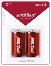 4690626018532   Элемент питания Smartbuy LR20/373 BL2 SBBA-D02B (2 штуки на блистере) (красные)
