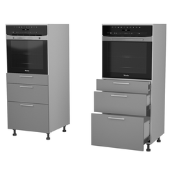 ЛЕ1535 Шкаф кухонный Аляска П-143Д (600) . Размер: 600*1430*566.