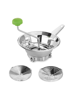 Машинка для протирки пюре 19,3 см нерж. h8 см 3 диска