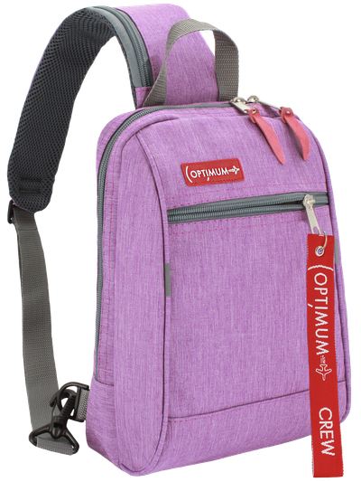 Рюкзак с одной лямкой - сумка на грудь Optimum XXL RL, сиреневый