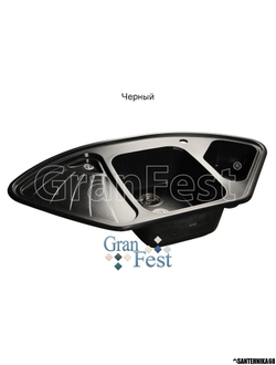 Керамическая мойка GRANFEST GF-C1040E угловая
