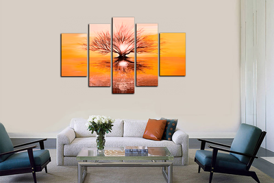 Модульная картина "Отражение себя"